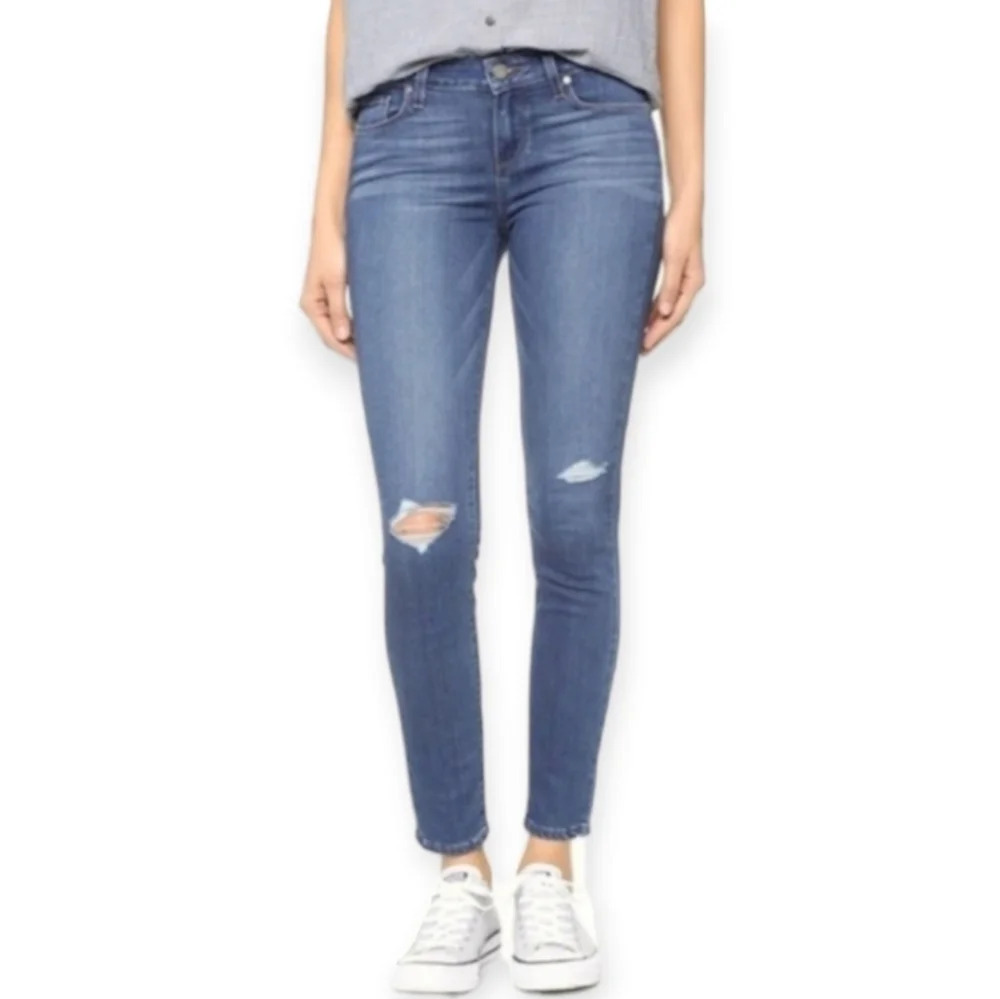 Paige Verdugo Ankle Jeans in Darcy Destructed Wash Size 27